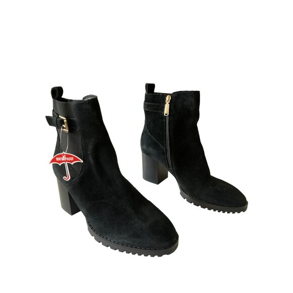 Blondo Turner Genuine Suede Waterproof Block Heel Sz 9 NEW